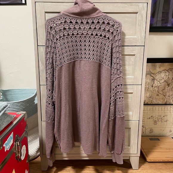 Free People Dune Bug Zip Up Knit Cotton Cardigan (Size M) - Picture 5 of 5